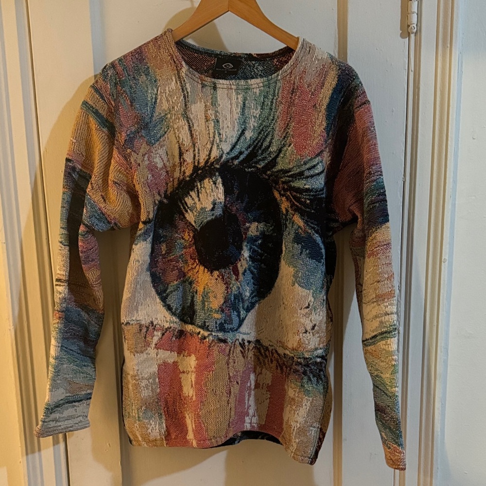 Colorful Eye Design Sweatshirt